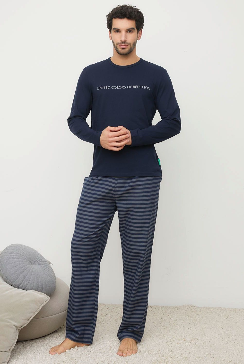 BENETTON - Pijama Largo Algodón Hombre Benetton