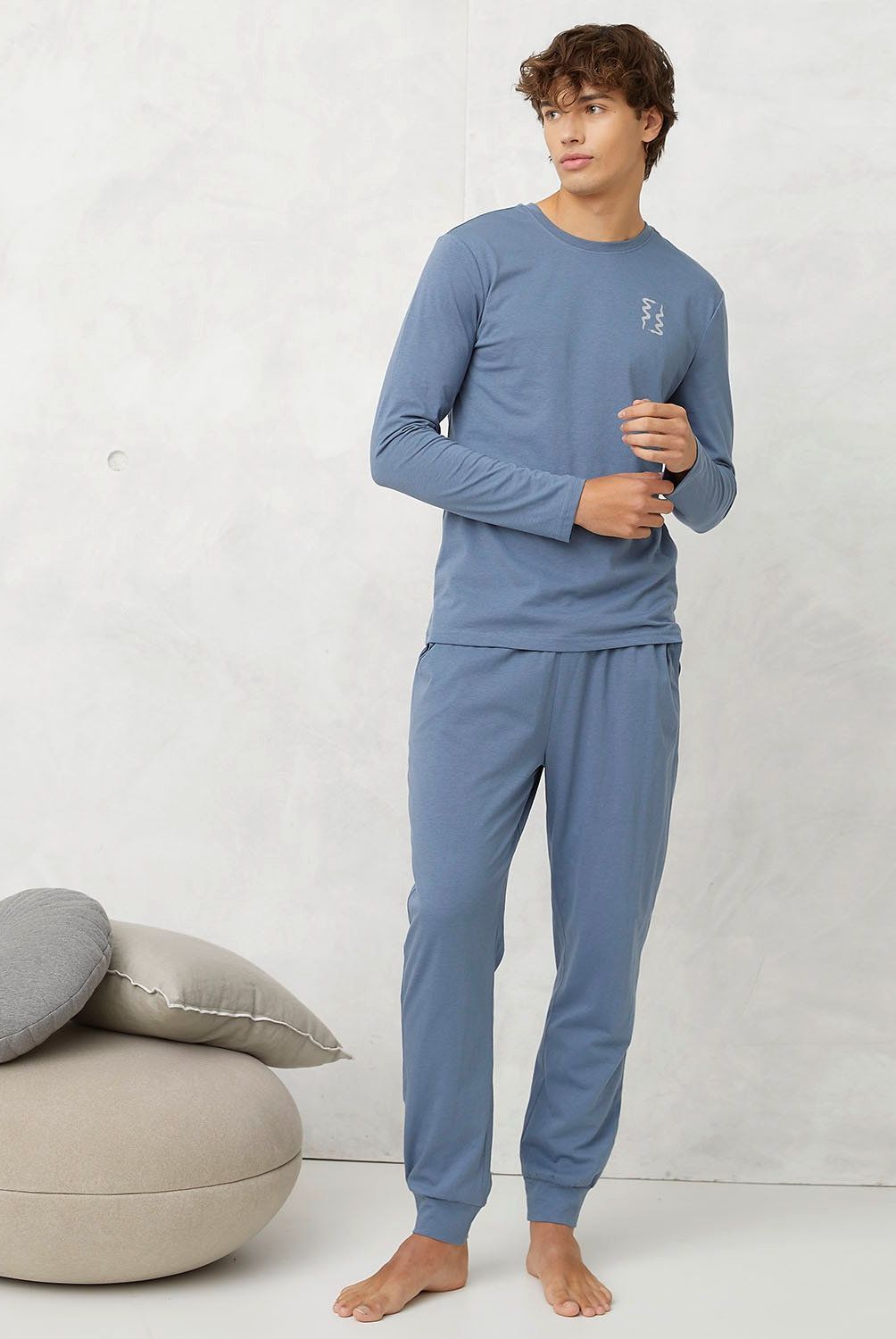 BEARCLIFF - Pijama Manga Larga Algodón Hombre Bearcliff