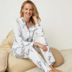 S COCCI - Pijama S.Cocci Mujer Estampado Floral Manga Larga