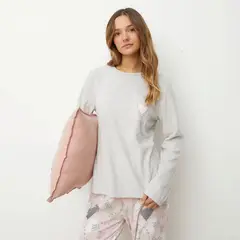 SYBILLA - Polera de Pijama Mujer