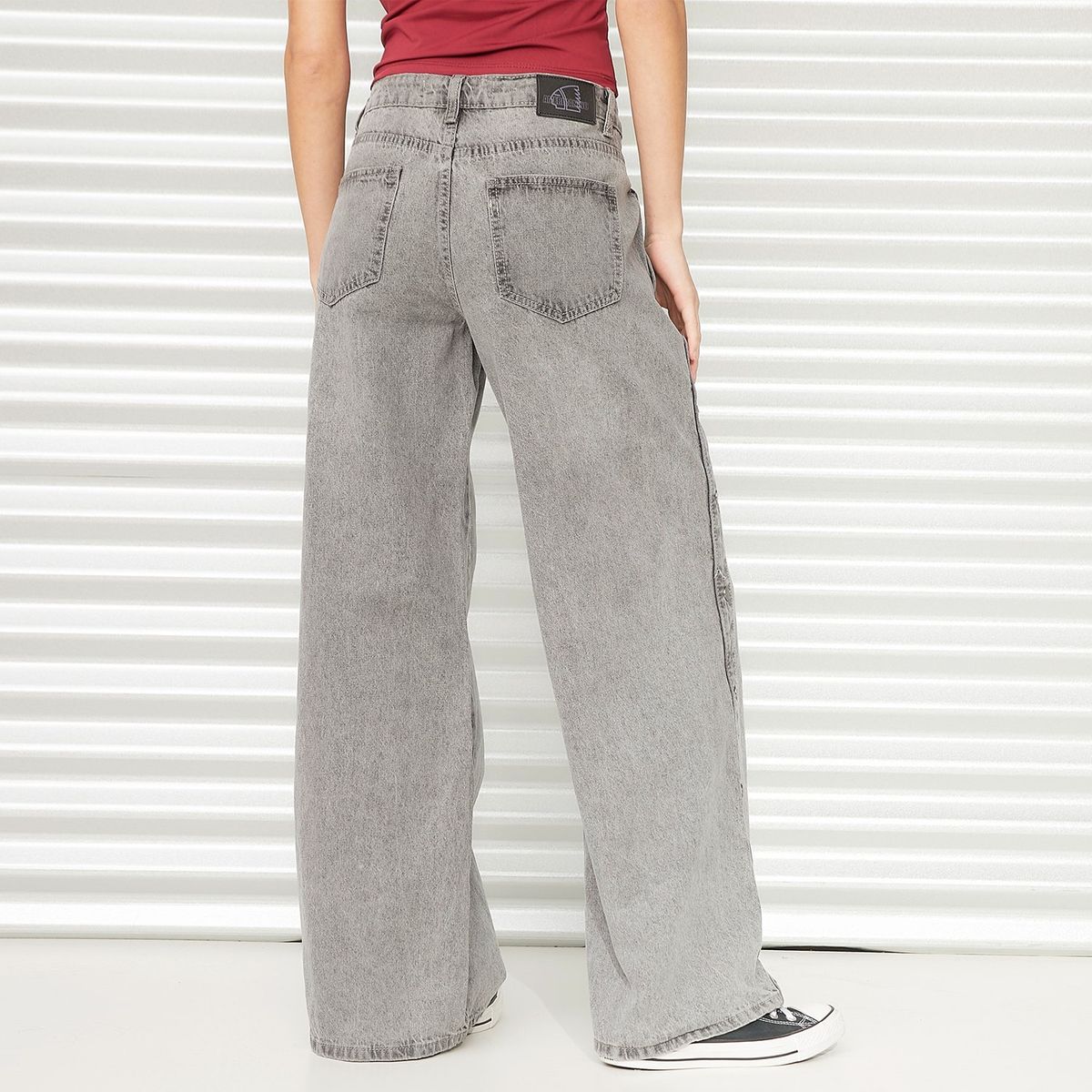 AMERICANINO - Jeans Wide Leg Tiro Alto Mujer Americanino