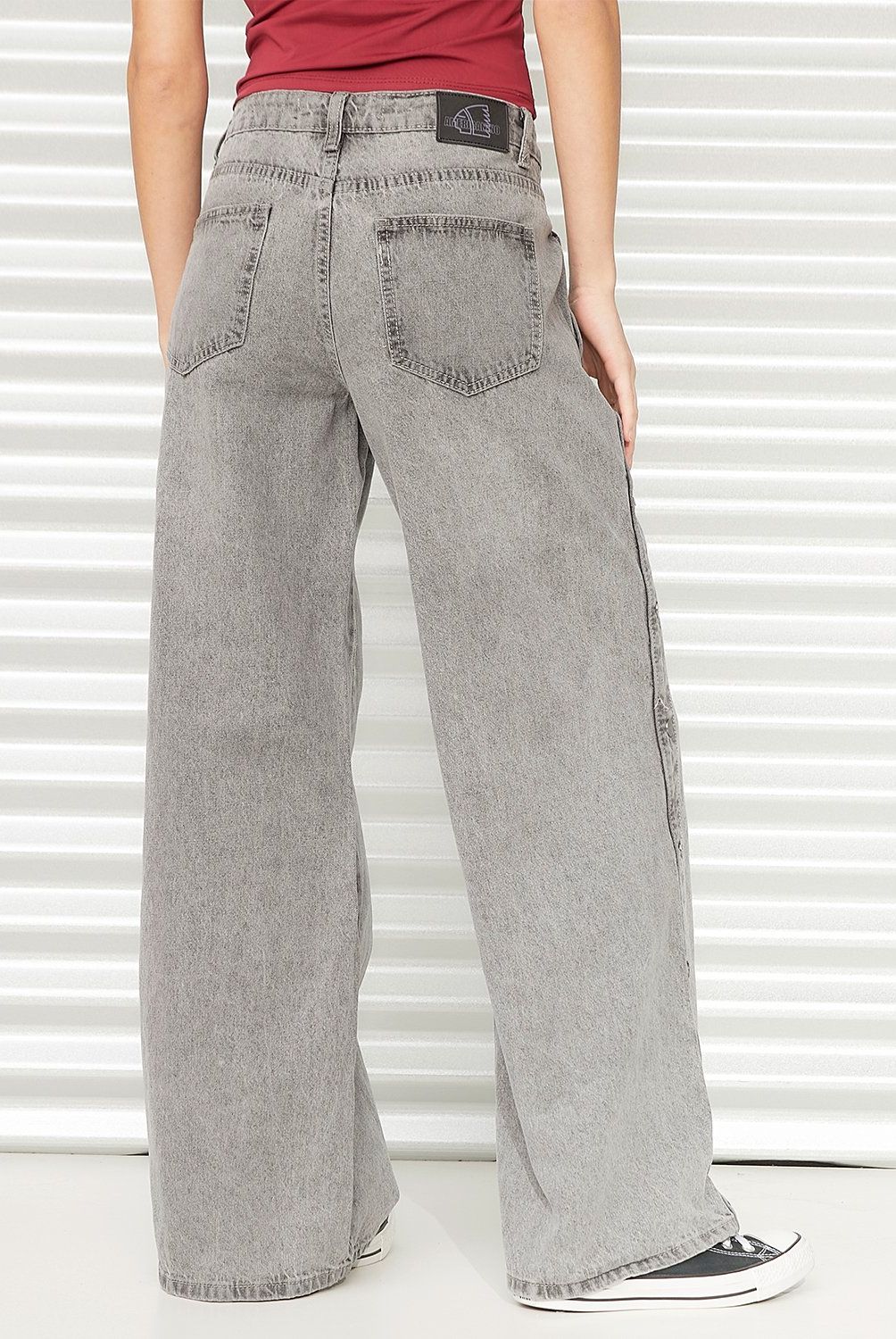 AMERICANINO - Jeans Wide Leg Tiro Alto Mujer Americanino