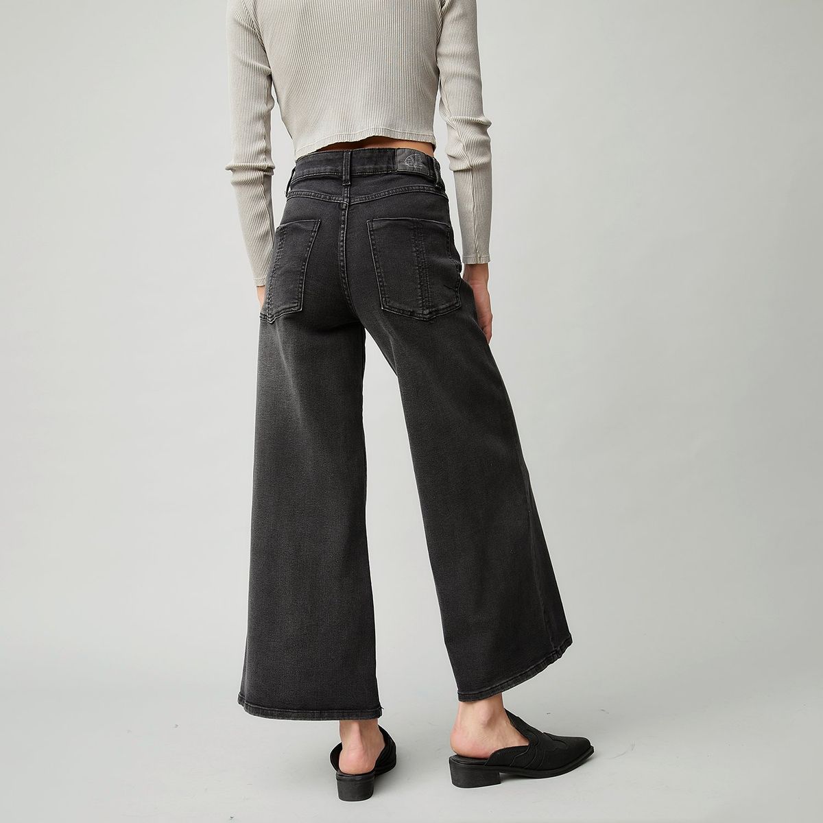 AMERICANINO - Jeans Tiro Alto Americanino Mujer Wide Leg
