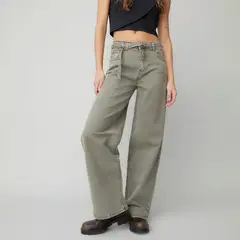 AMERICANINO - Jeans Wide Leg Tiro Alto Mujer