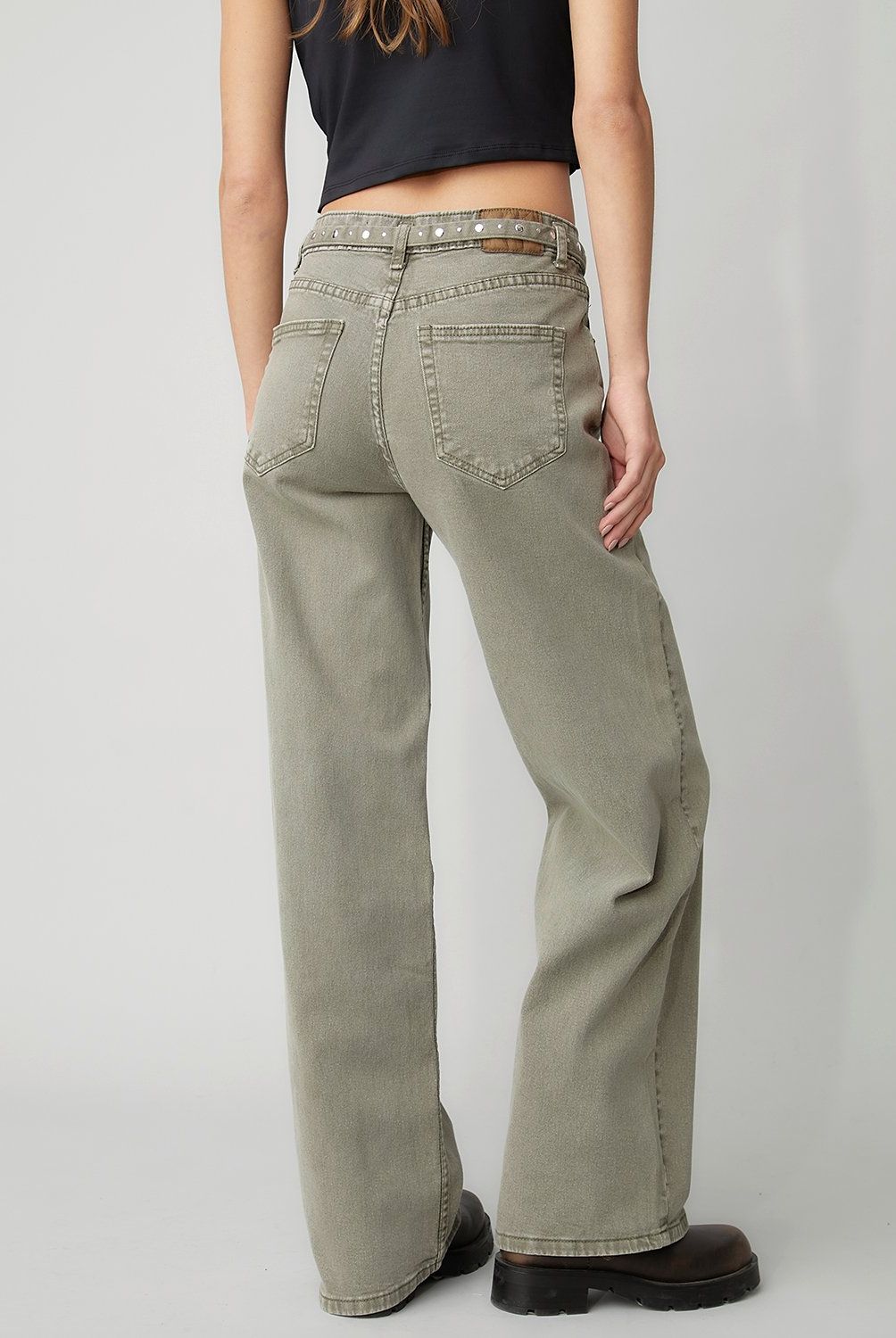 AMERICANINO - Jeans Wide Leg Tiro Alto Mujer Americanino