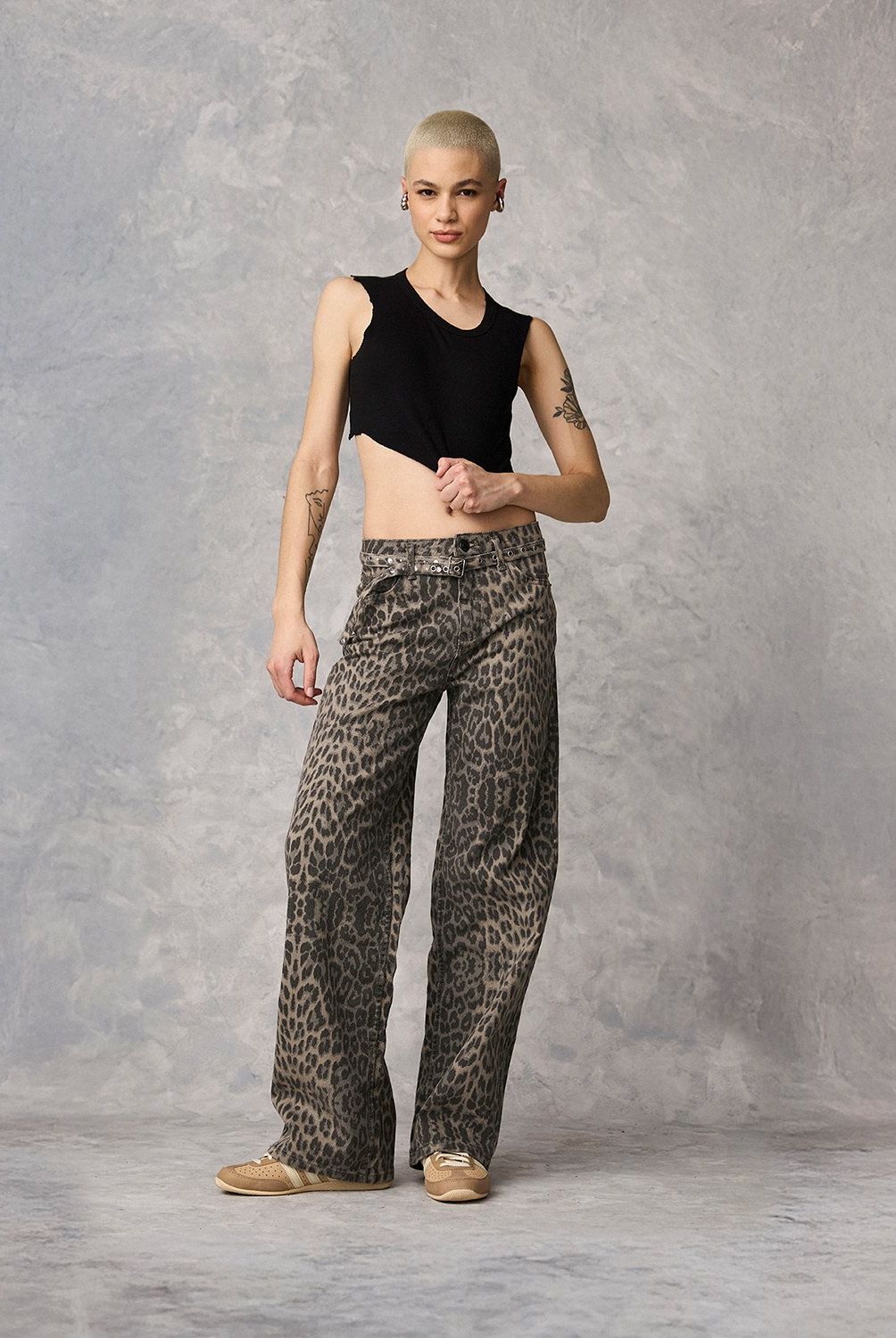 AMERICANINO - Jeans Wide Leg Tiro Alto Mujer Americanino