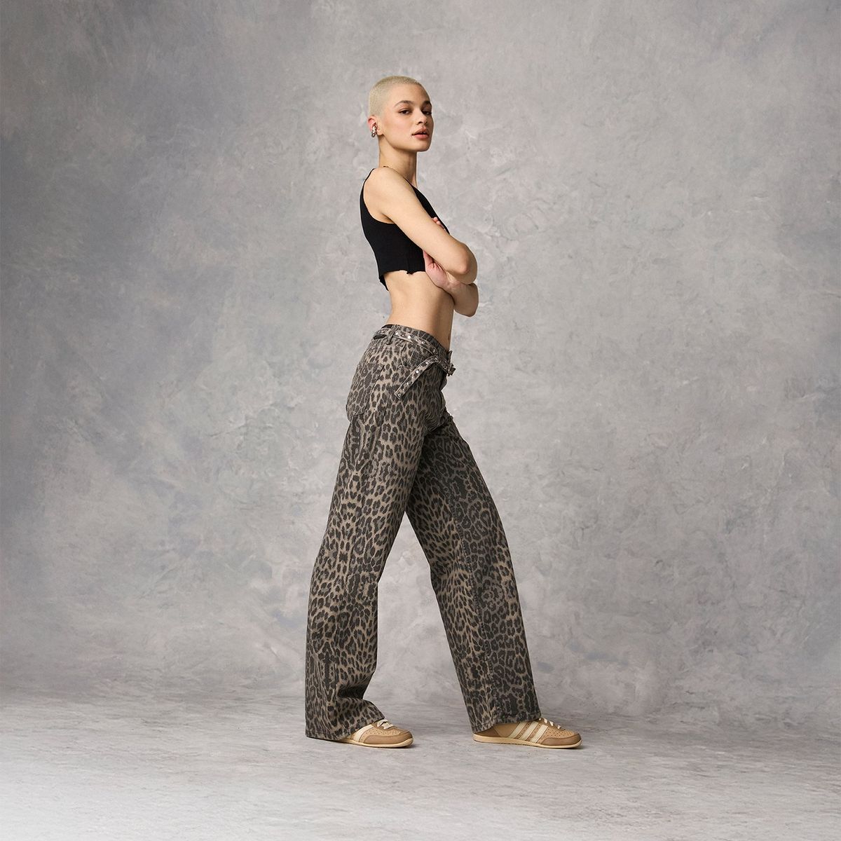 AMERICANINO - Jeans Tito Alto Americanino Wide Leg Algodón Mujer