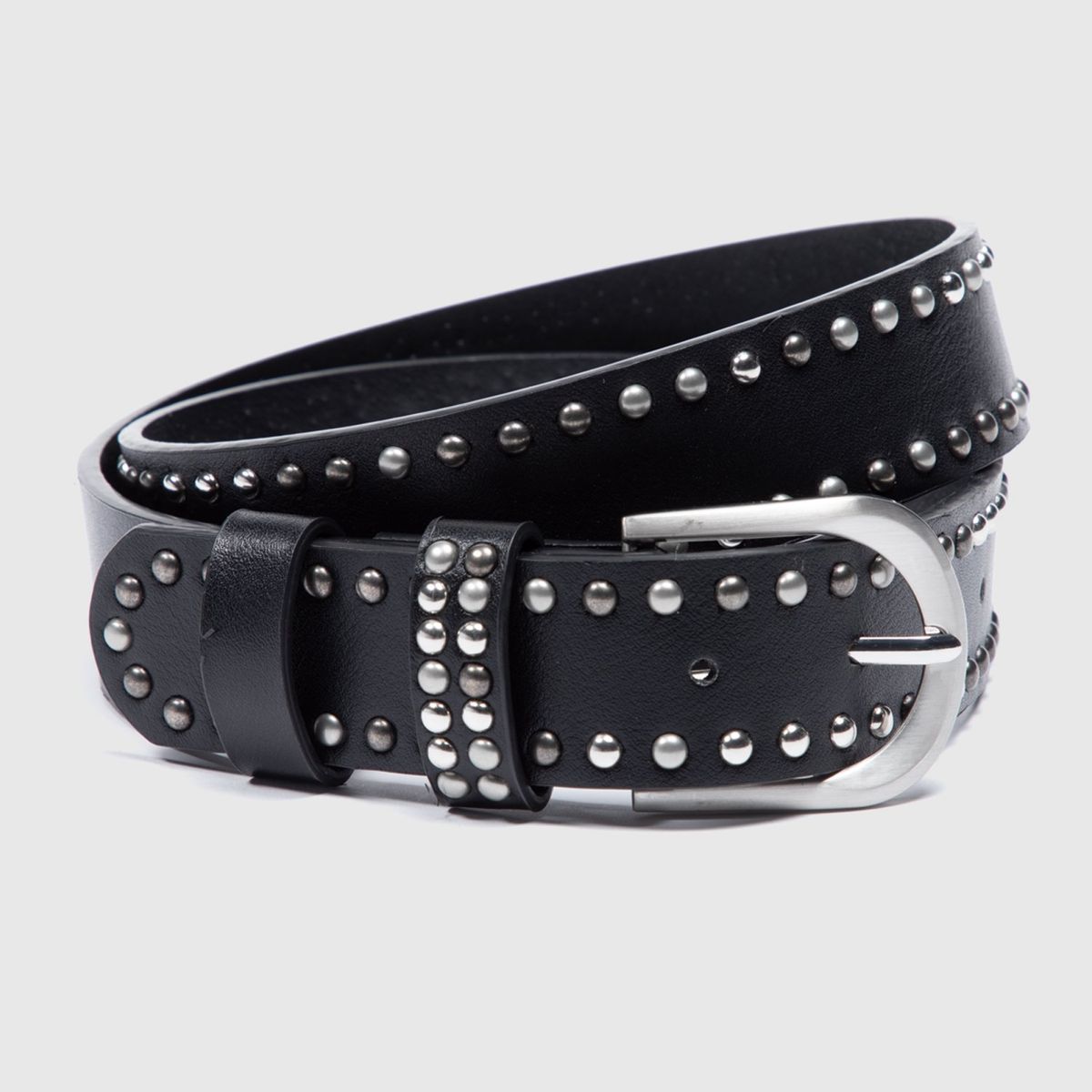 AMERICANINO - Cinturón de Cuero Mujer Basement con Tachas