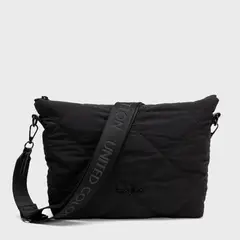 BENETTON - Bandolera Negra Mujer