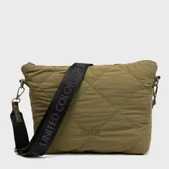 BENETTON - Bandolera Negra Mujer