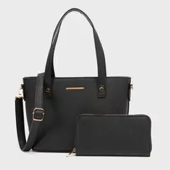 S COCCI - Set Cartera y Billetera Mujer S. Cocci Sintético Negra