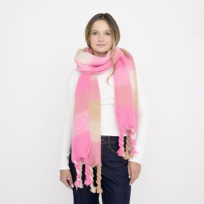 Imagen 2 del producto Bufanda Mujer Sintético Diseño a Cuadros