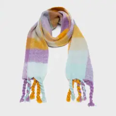 SYBILLA - Bufanda Diseño A Cuadros Para Mujer