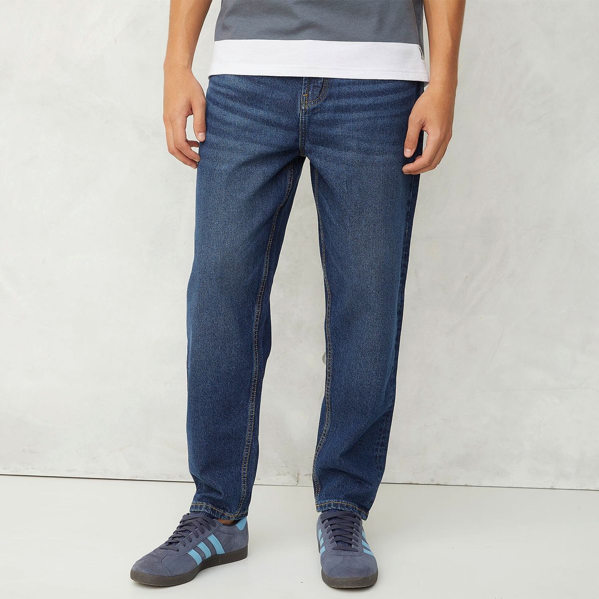 BEARCLIFF - Jeans Bearcliff Tapered Fit Hombre Algodón Estilo Casual