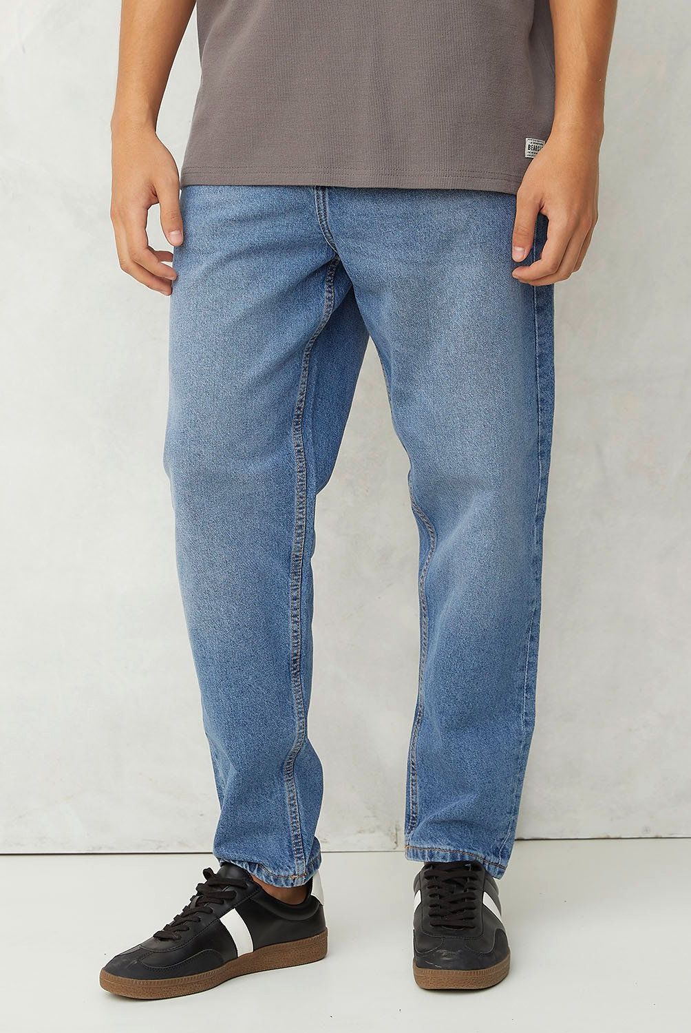 BEARCLIFF - Jeans Bearcliff Tapered Fit Hombre Algodón Estilo Casual