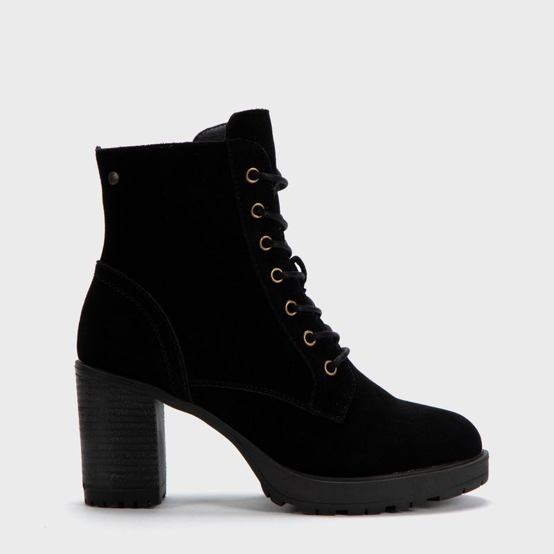 APOLOGY - Botines Mujer Apology Gamuza Taco Cuadrado