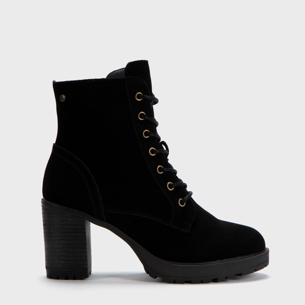 APOLOGY - Botines Mujer Apology Gamuza Taco Cuadrado
