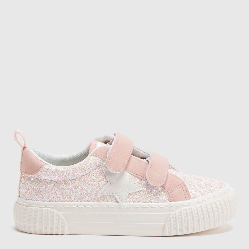 YAMP - Zapatillas Yamp SP Plastar Niña con Velcro Rosadas