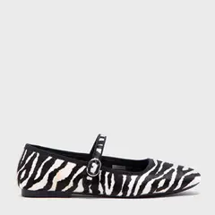 BASEMENT - Ballerina Mujer Cuero Animal Print