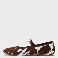 BASEMENT - Ballerina Mujer Cuero Animal Print
