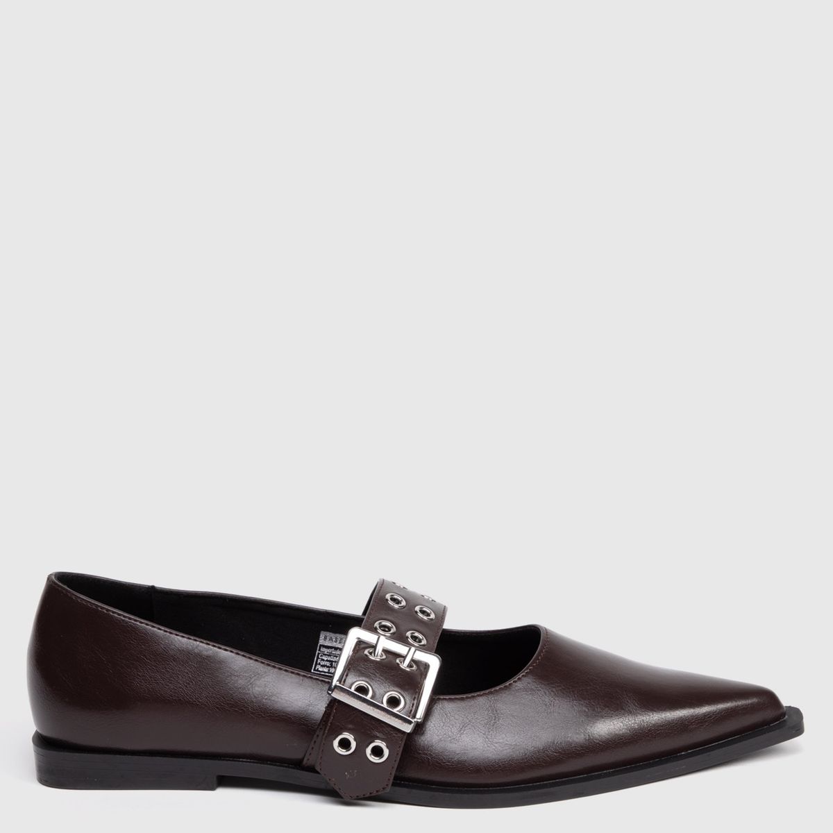 BASEMENT - Ballerinas Basement Punta Fina con Hebilla Mujer Café