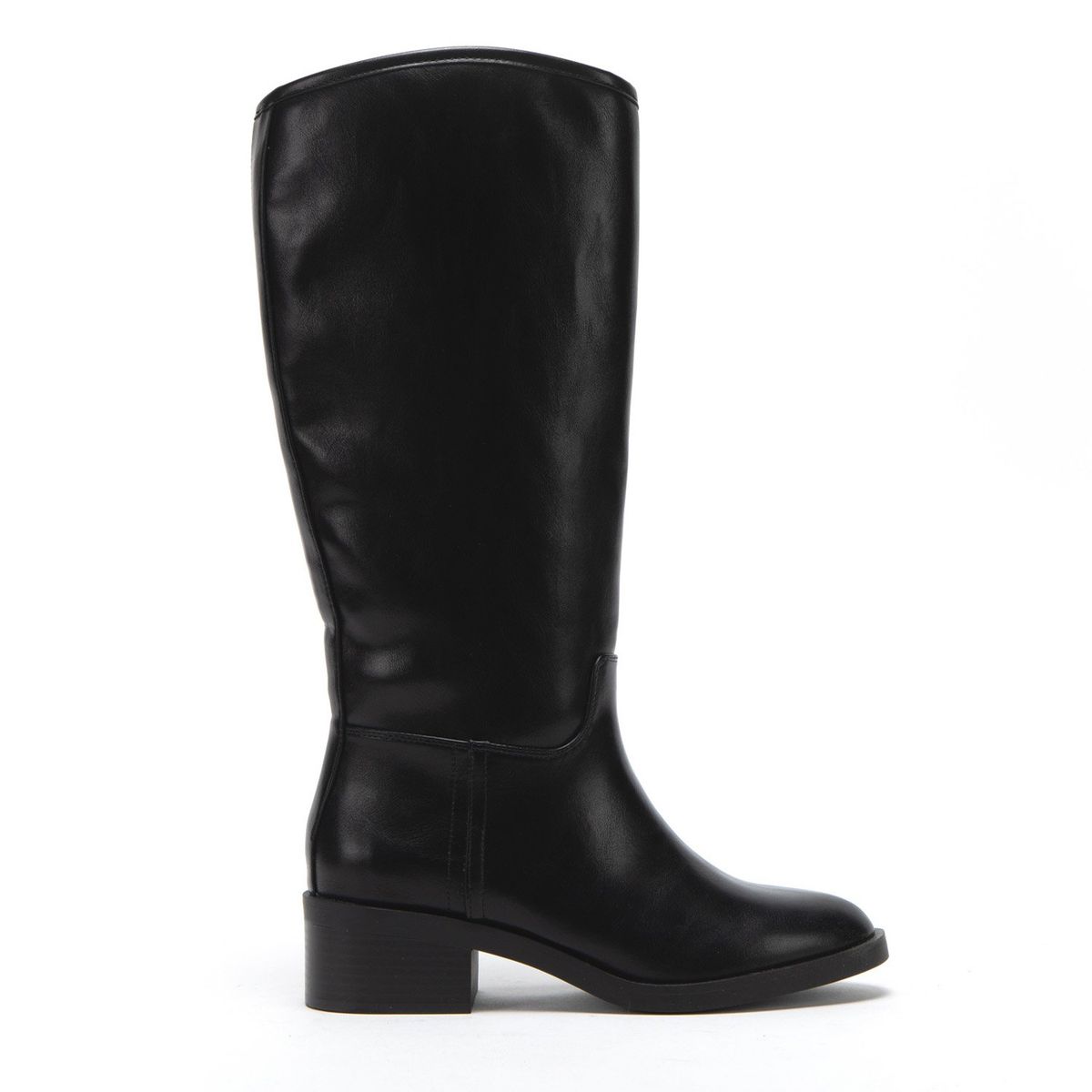 BASEMENT - Botines Mujer Basement Taco Cuadrado Caña Alta Sintético