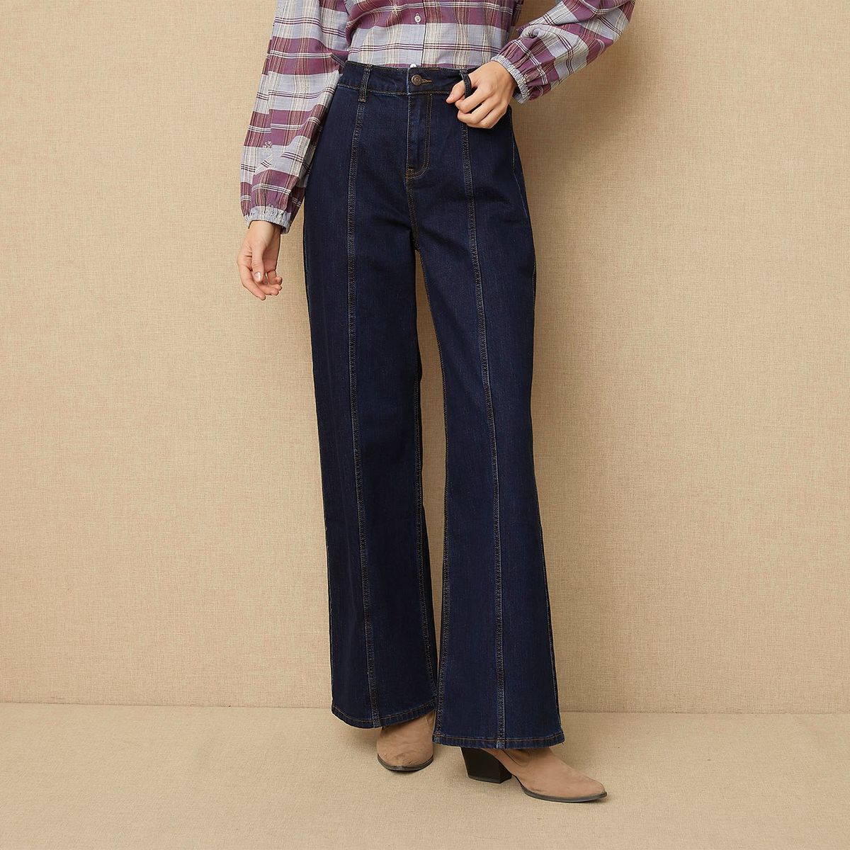 UNIVERSITY CLUB - Jeans Recto Tiro Medio Mujer University Club