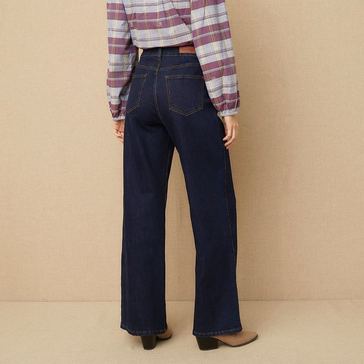 UNIVERSITY CLUB - Jeans Recto Tiro Medio Mujer University Club