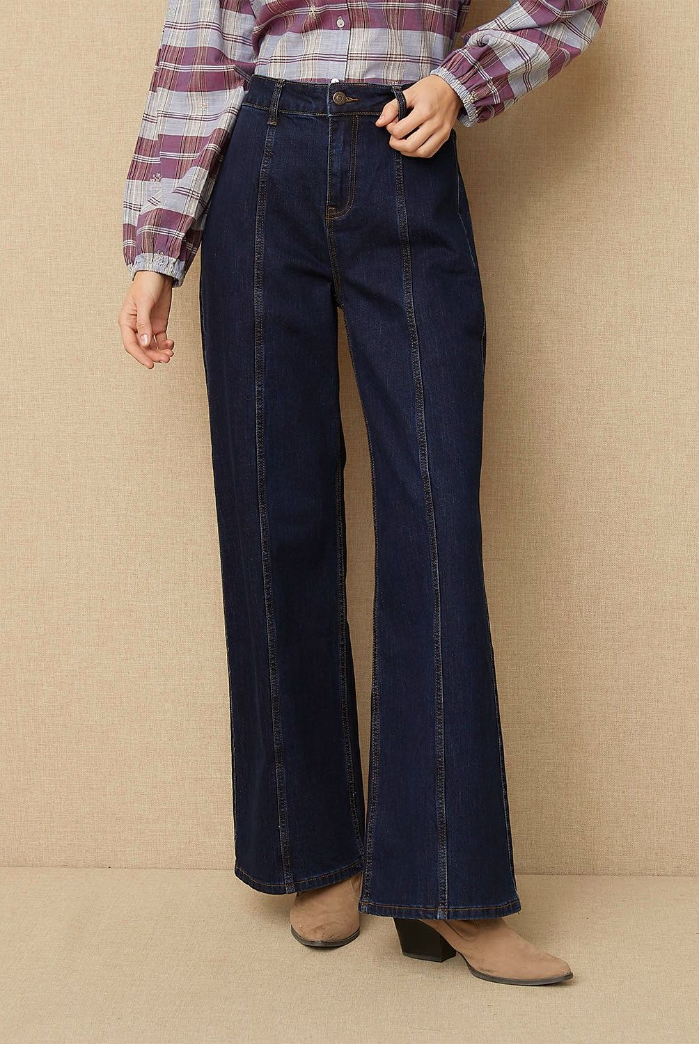 UNIVERSITY CLUB - Jeans Recto Tiro Medio Mujer University Club