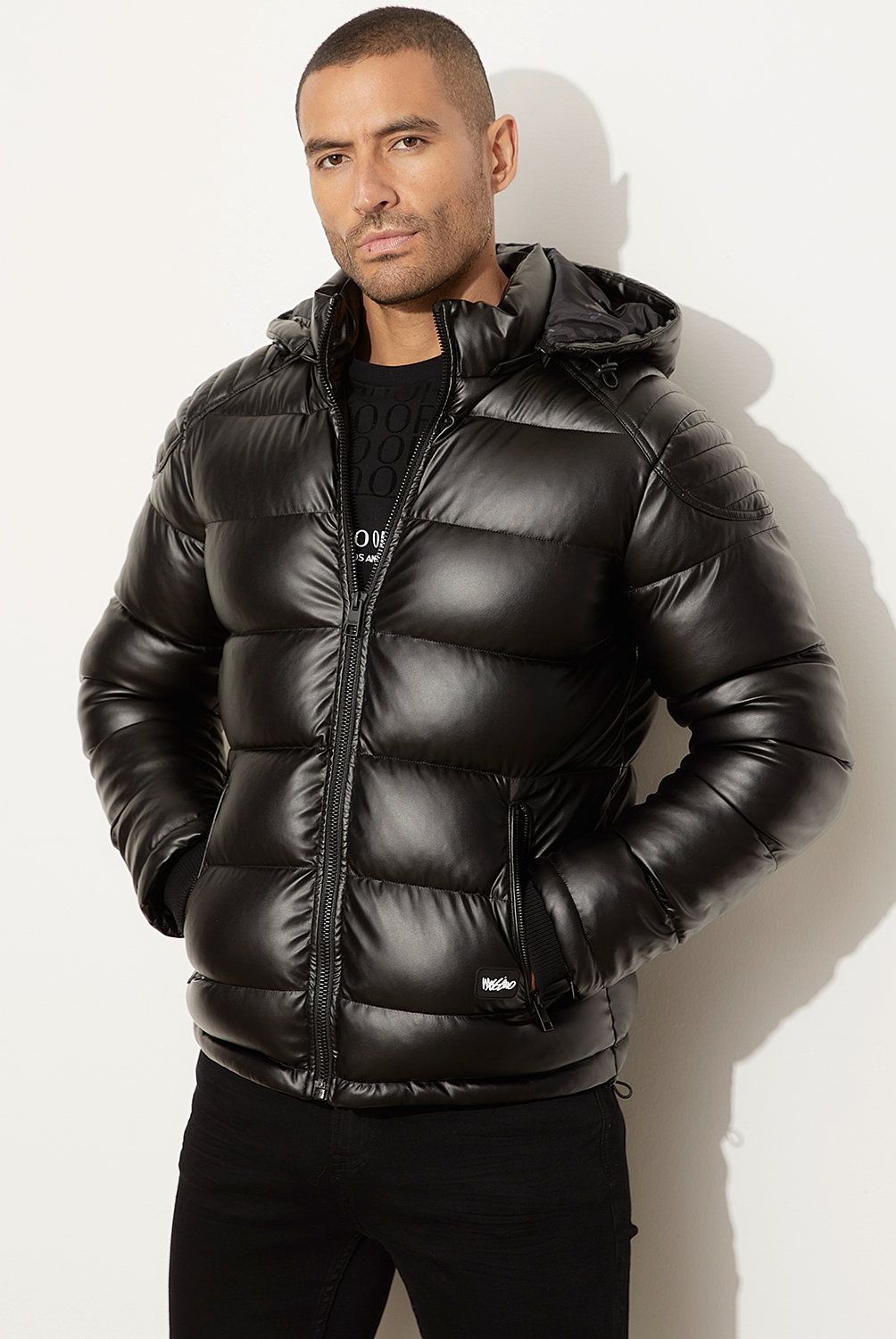 MOSSIMO - Parka Manga Larga Pu Hombre Mossimo