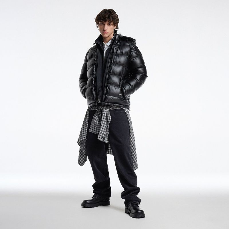 MOSSIMO - Parka Manga Larga Pu Hombre Mossimo
