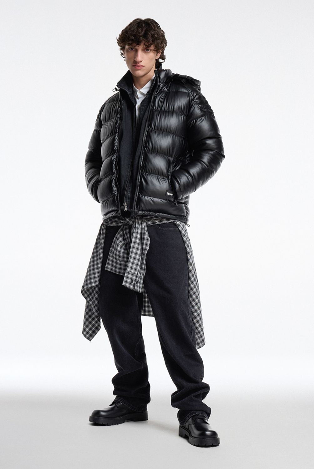 MOSSIMO - Parka Manga Larga Pu Hombre Mossimo