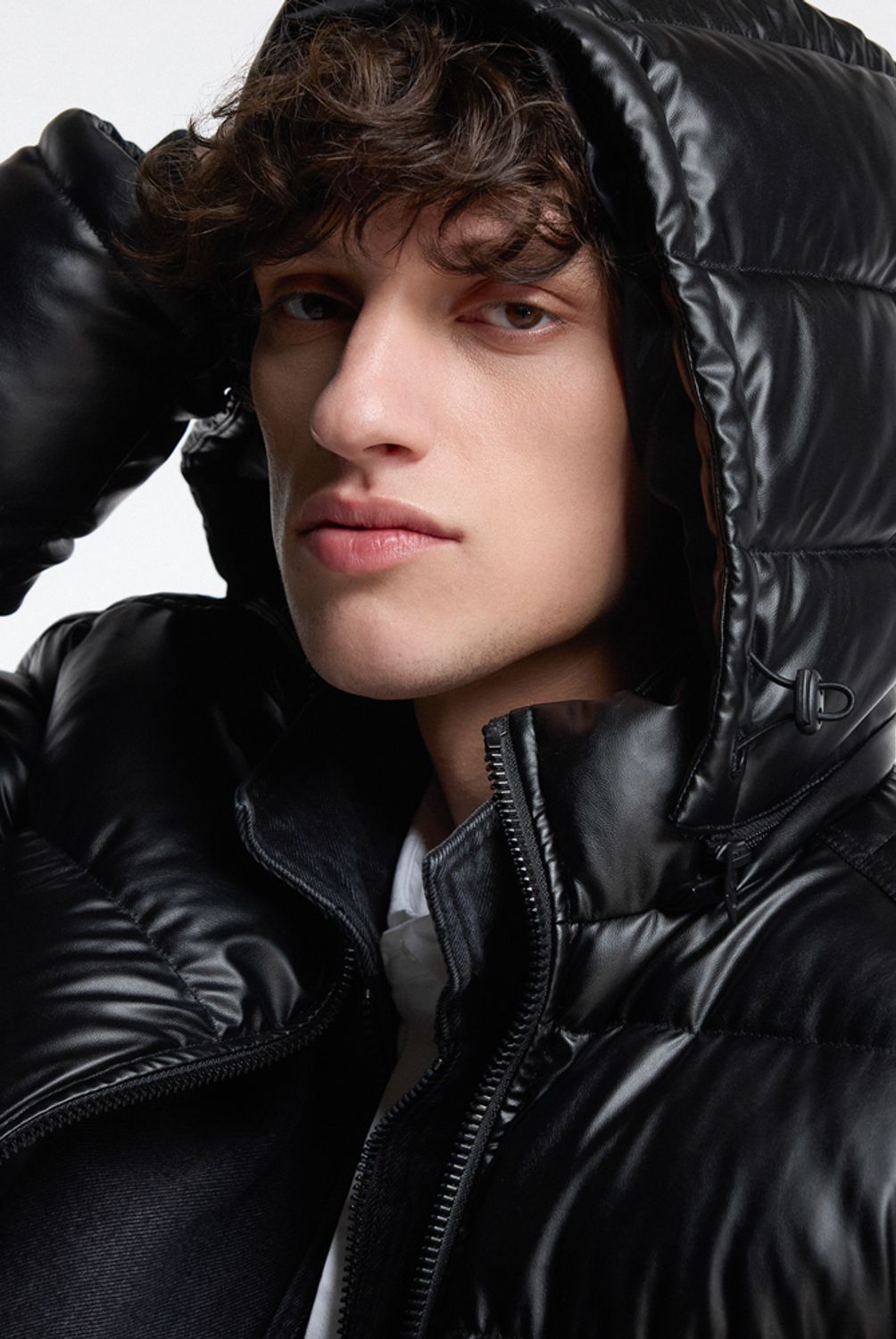 MOSSIMO - Parka Manga Larga Pu Hombre Mossimo