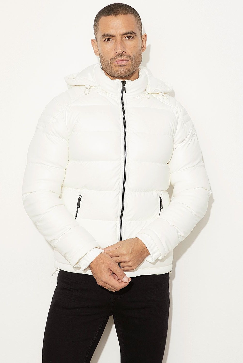 MOSSIMO - Parka Manga Larga Pu Hombre Mossimo