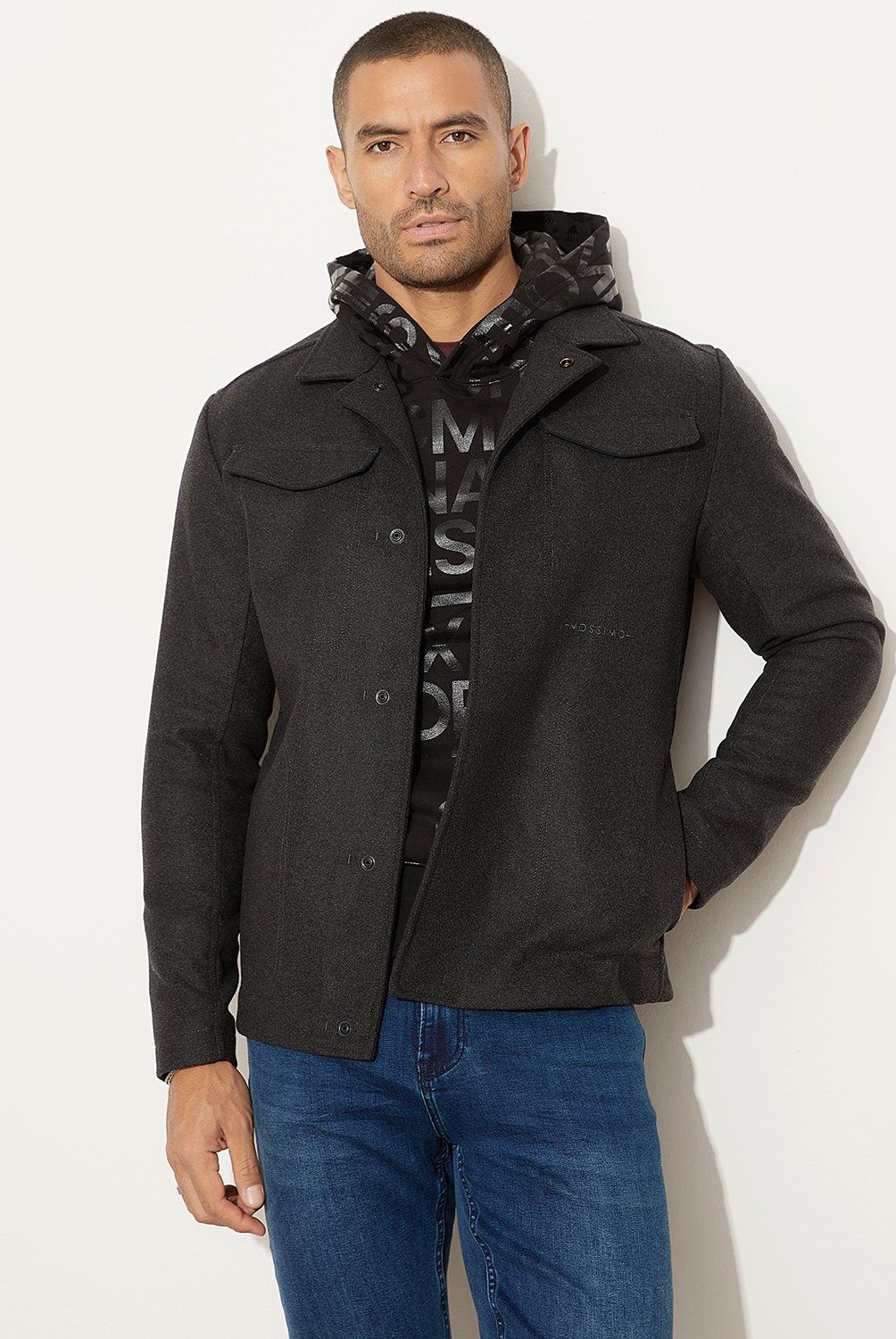 MOSSIMO - Abrigo Paño Hombre Mossimo