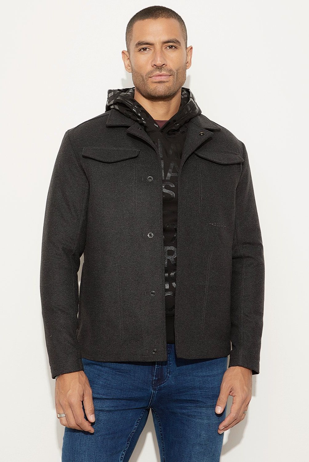 MOSSIMO - Abrigo Paño Hombre Mossimo