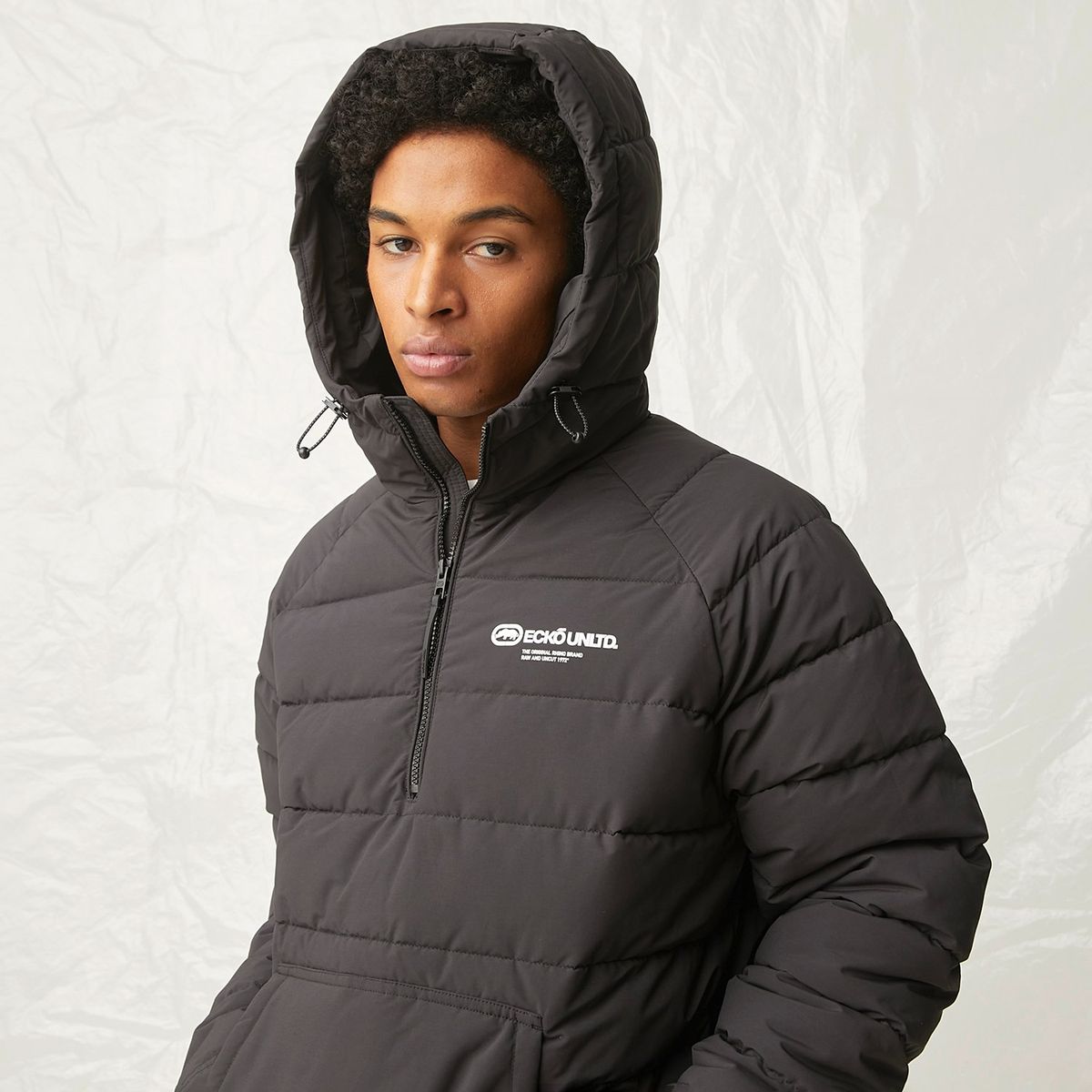 ECKO - Parka Manga Larga Hombre Ecko