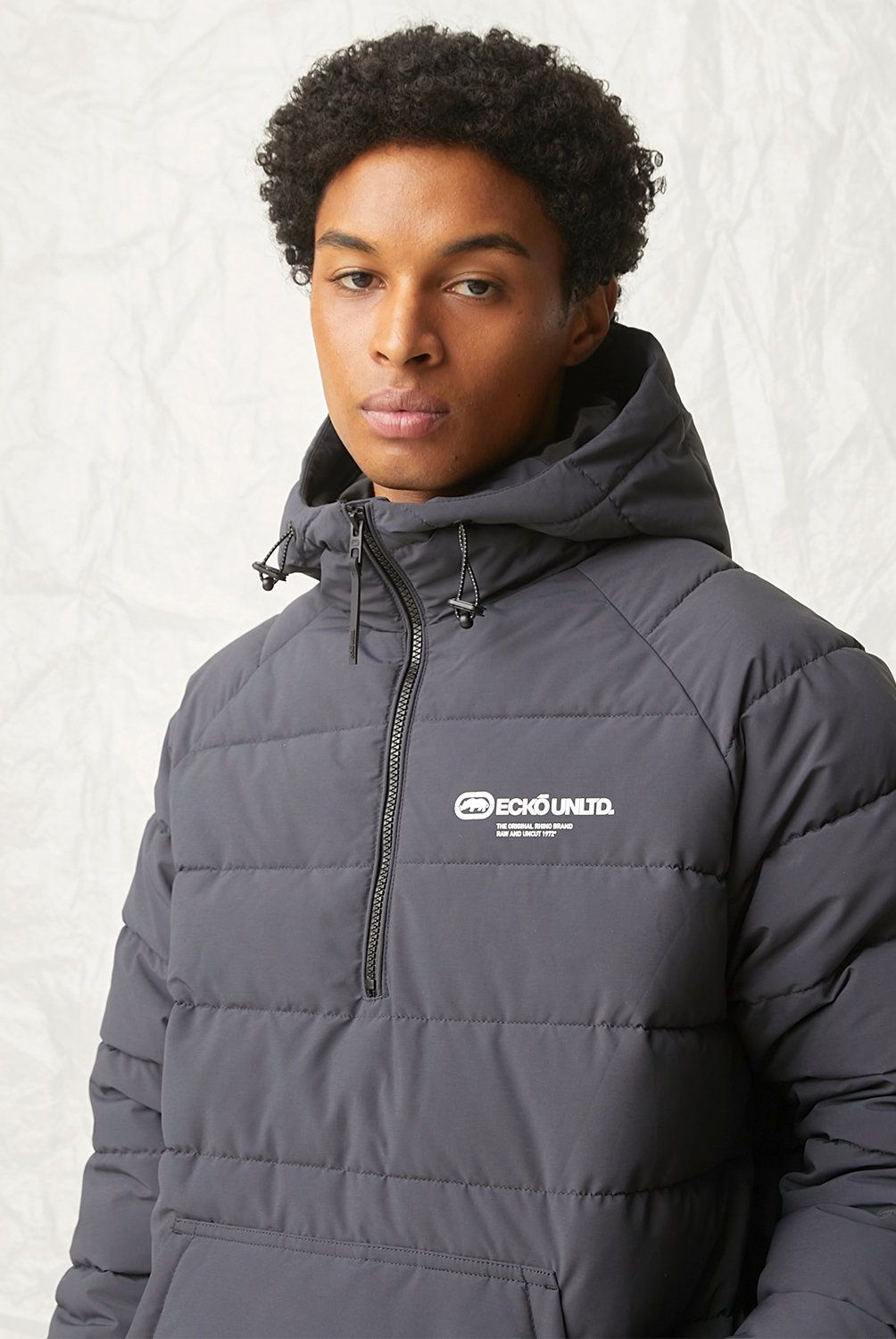 ECKO - Parka Manga Larga Hombre Ecko