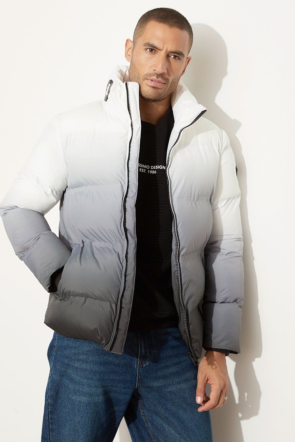 MOSSIMO - Parka Manga Larga Casual Hombre Mossimo