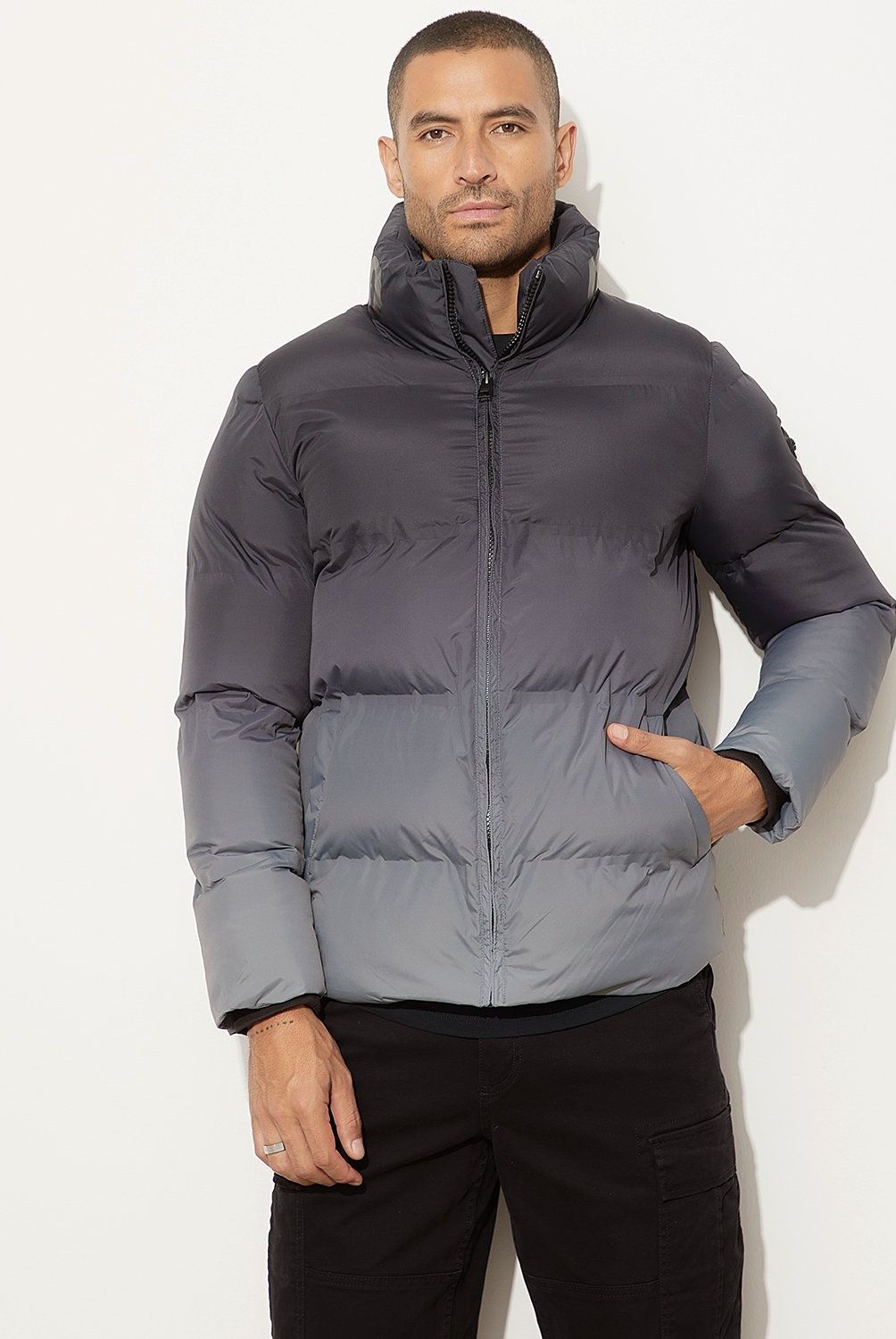 MOSSIMO - Parka Manga Larga Casual Hombre Mossimo