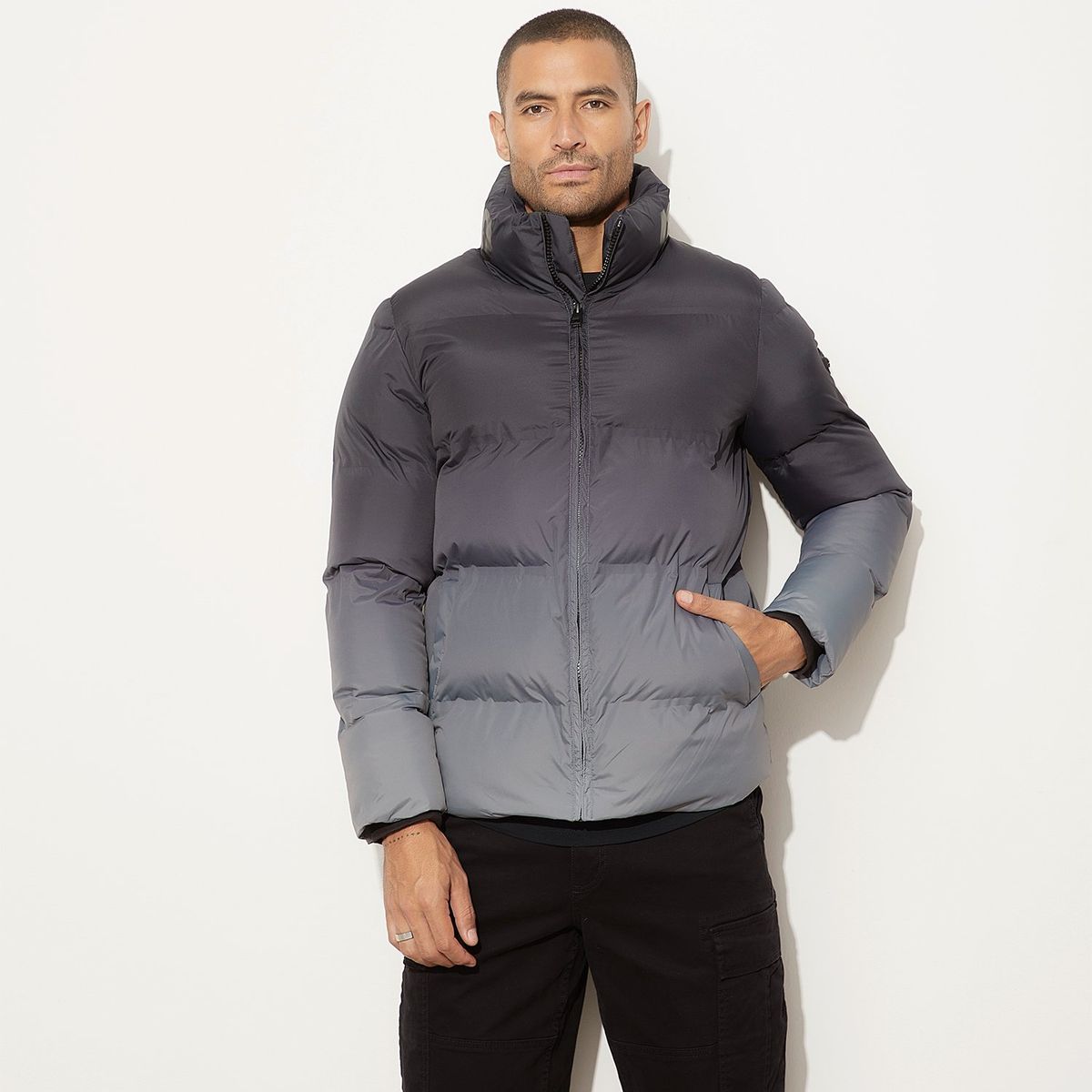 MOSSIMO - Parka Manga Larga Casual Hombre Mossimo