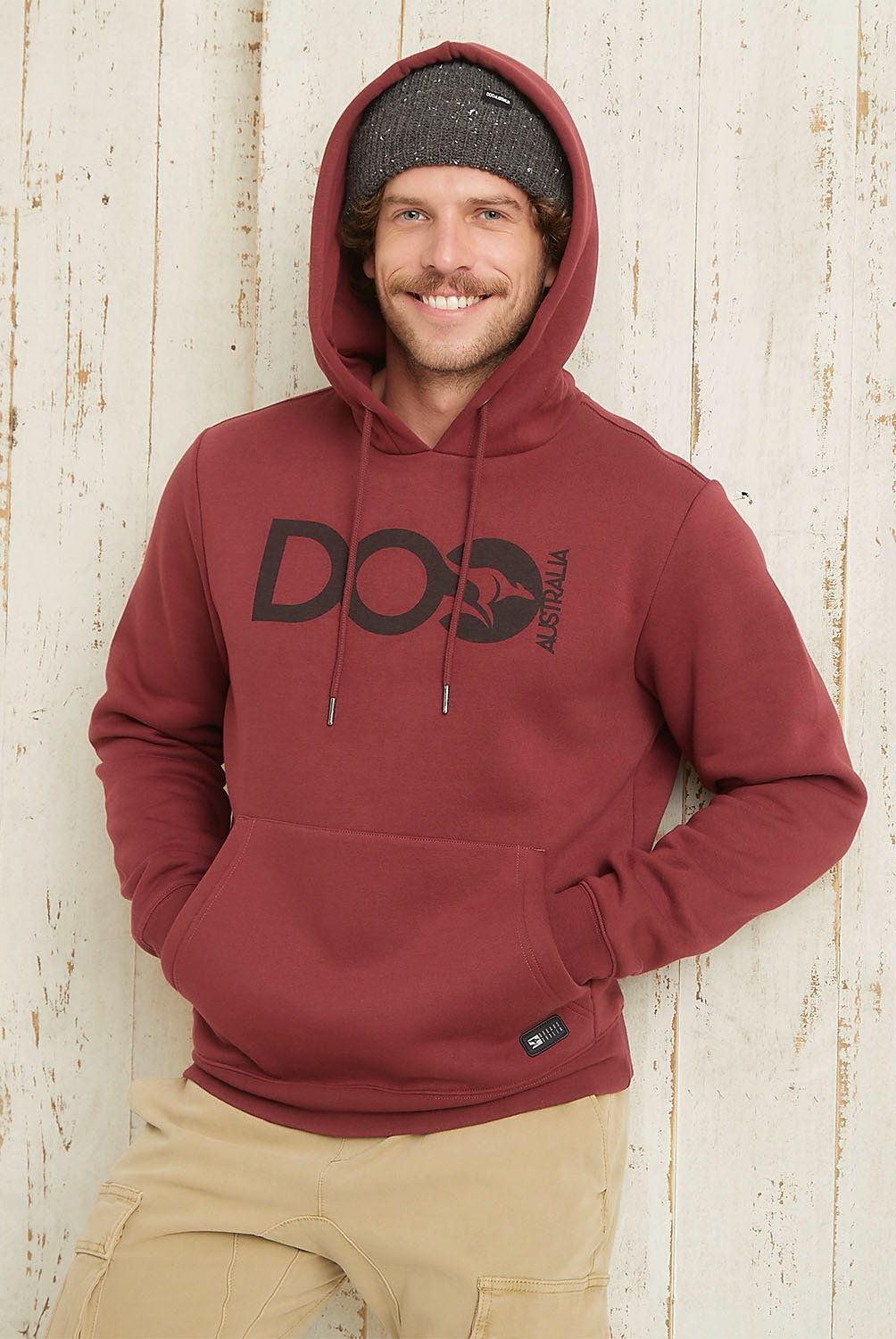 DOO AUSTRALIA - Polerón Canguro Algodón Hombre Doo Australia