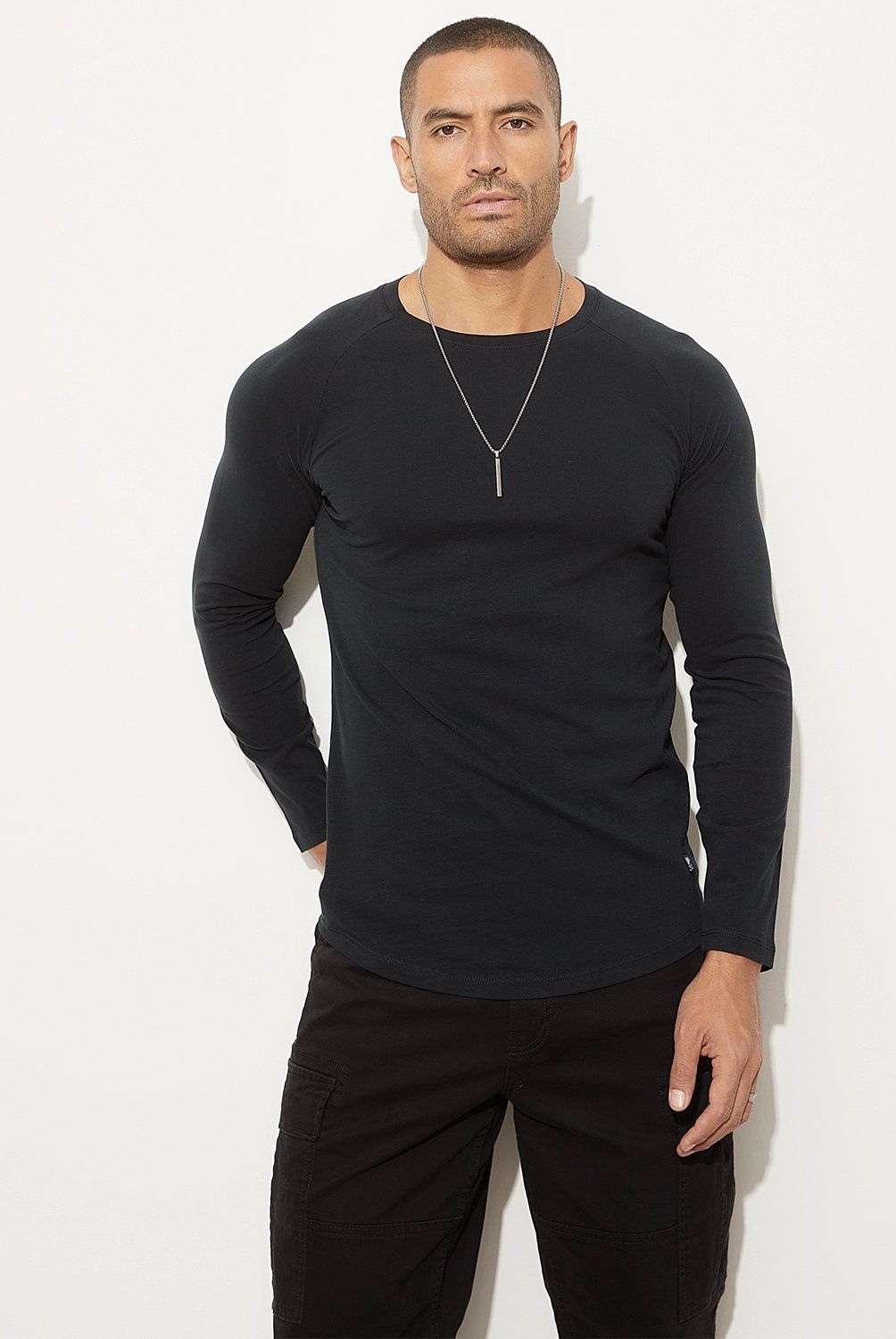 MOSSIMO - Polera Manga Larga Algodón Hombre Mossimo