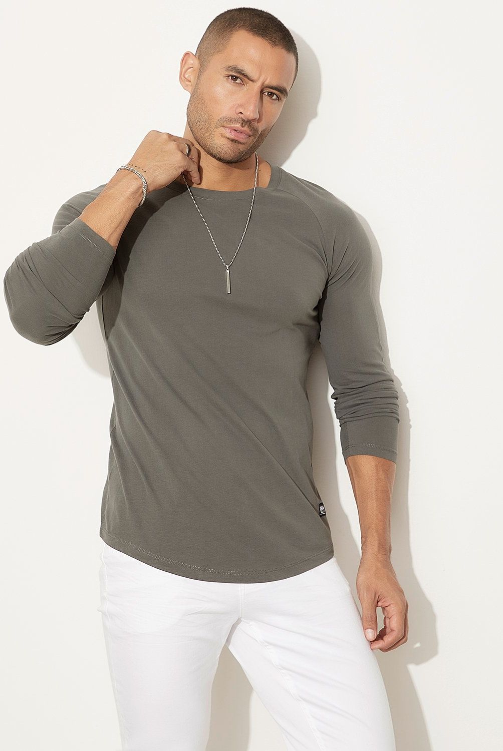 MOSSIMO - Polera Manga Larga Algodón Hombre Mossimo