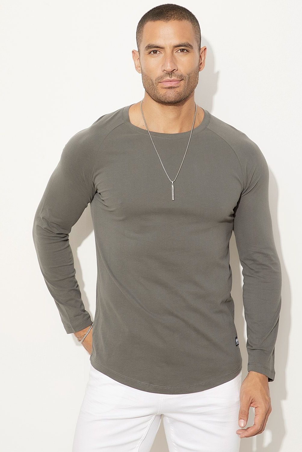 MOSSIMO - Polera Manga Larga Algodón Hombre Mossimo
