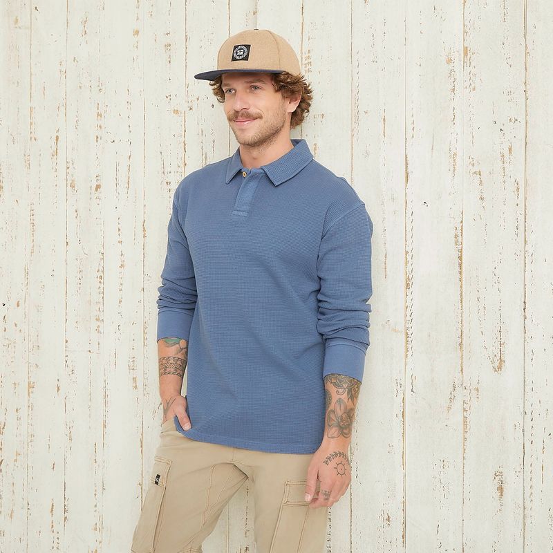 DOO AUSTRALIA - Polera Manga Larga Algodón Hombre Doo Australia