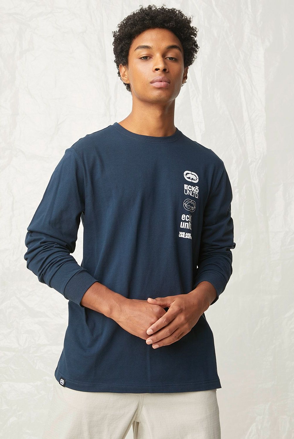 ECKO - Polera Manga Larga Algodón Hombre Ecko