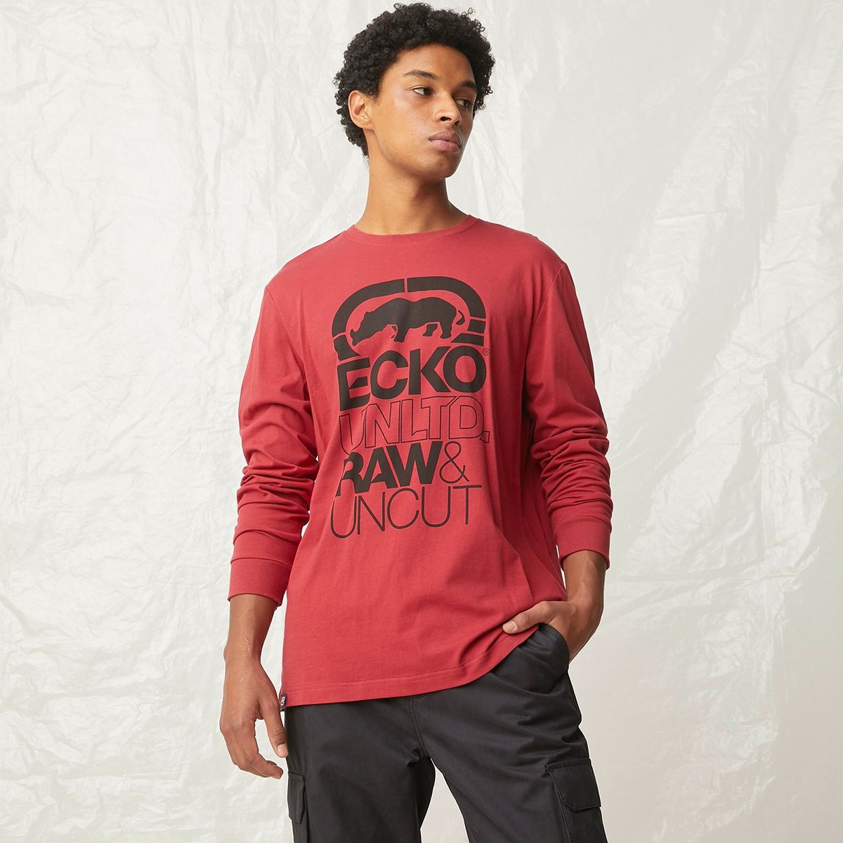 ECKO - Polera Manga Larga Algodón Hombre Ecko