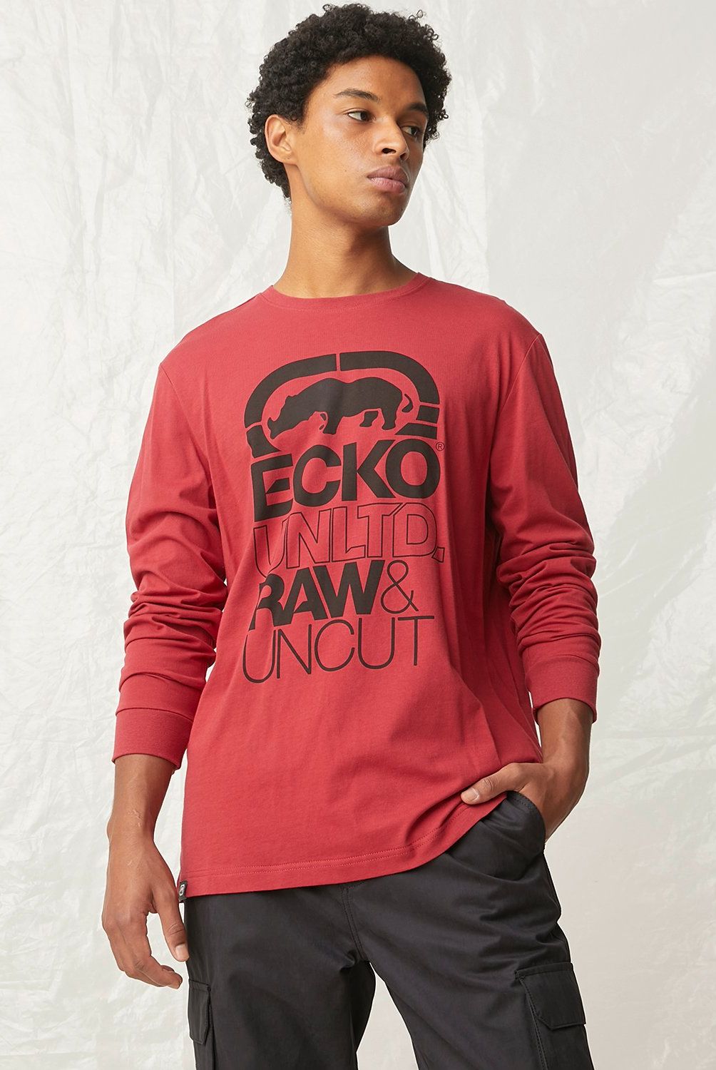 ECKO - Polera Manga Larga Algodón Hombre Ecko