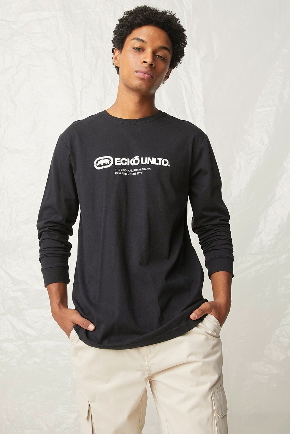 ECKO - Polera Manga Larga Algodón Hombre Ecko